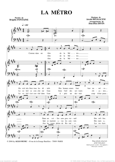 La Metro (arr. Don Dieu Divin)