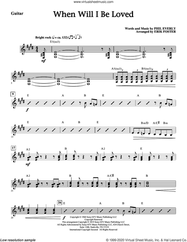 When Will I Be Loved (arr. Erik Foster) (complete set of parts)