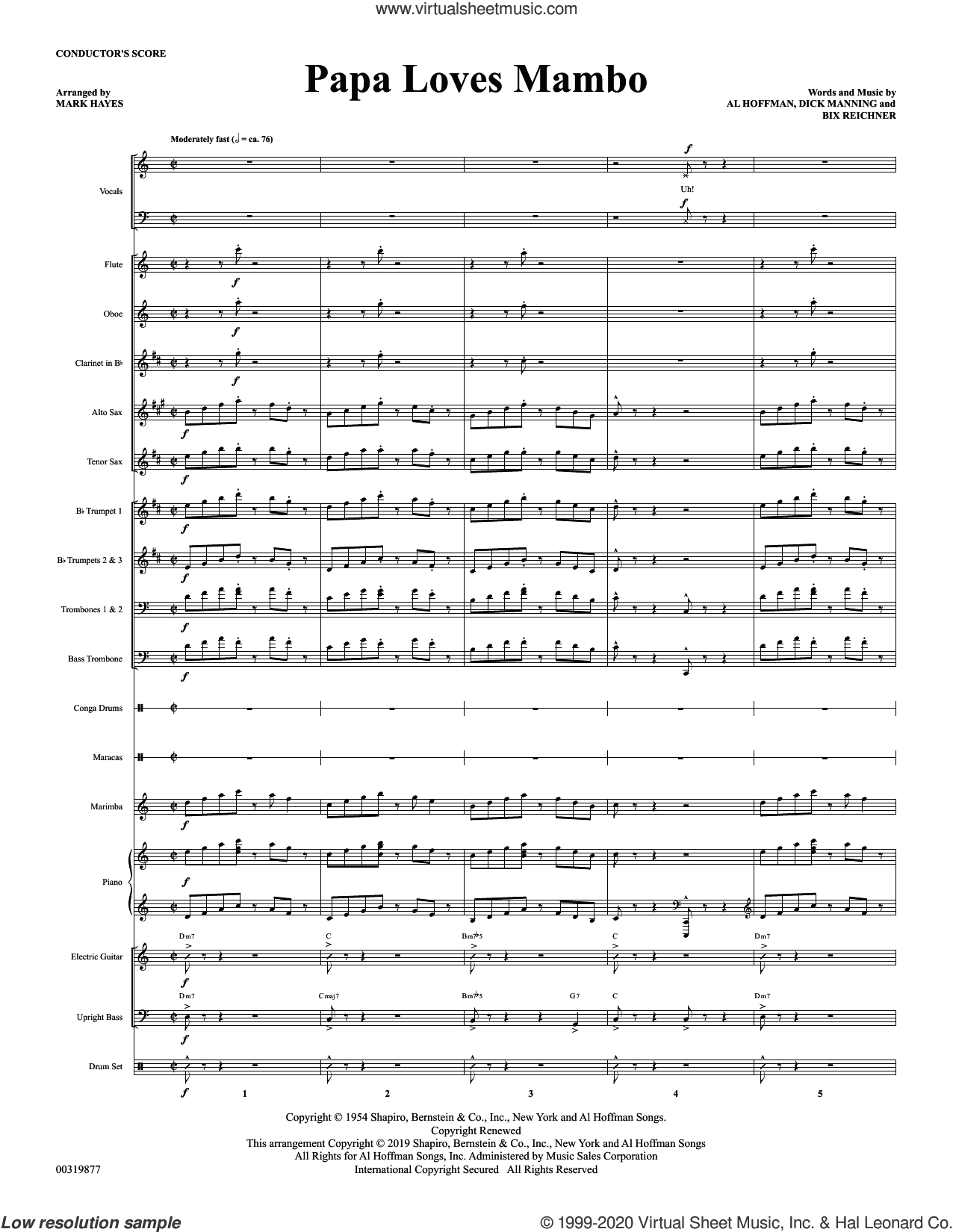 Papa Loves Mambo (arr. Mark Hayes) (COMPLETE)