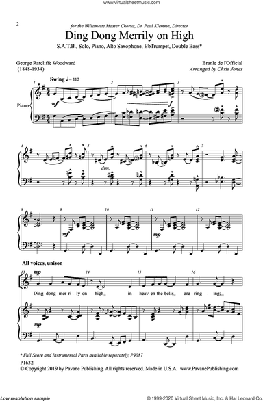 Ding Dong Merrily on High (arr. Chris Jones)
