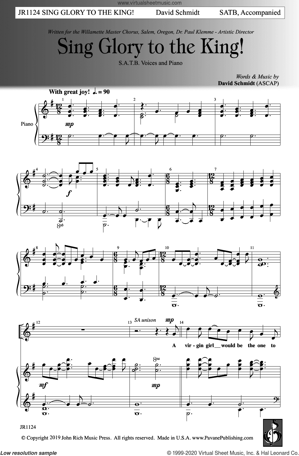 Sing Glory to the King