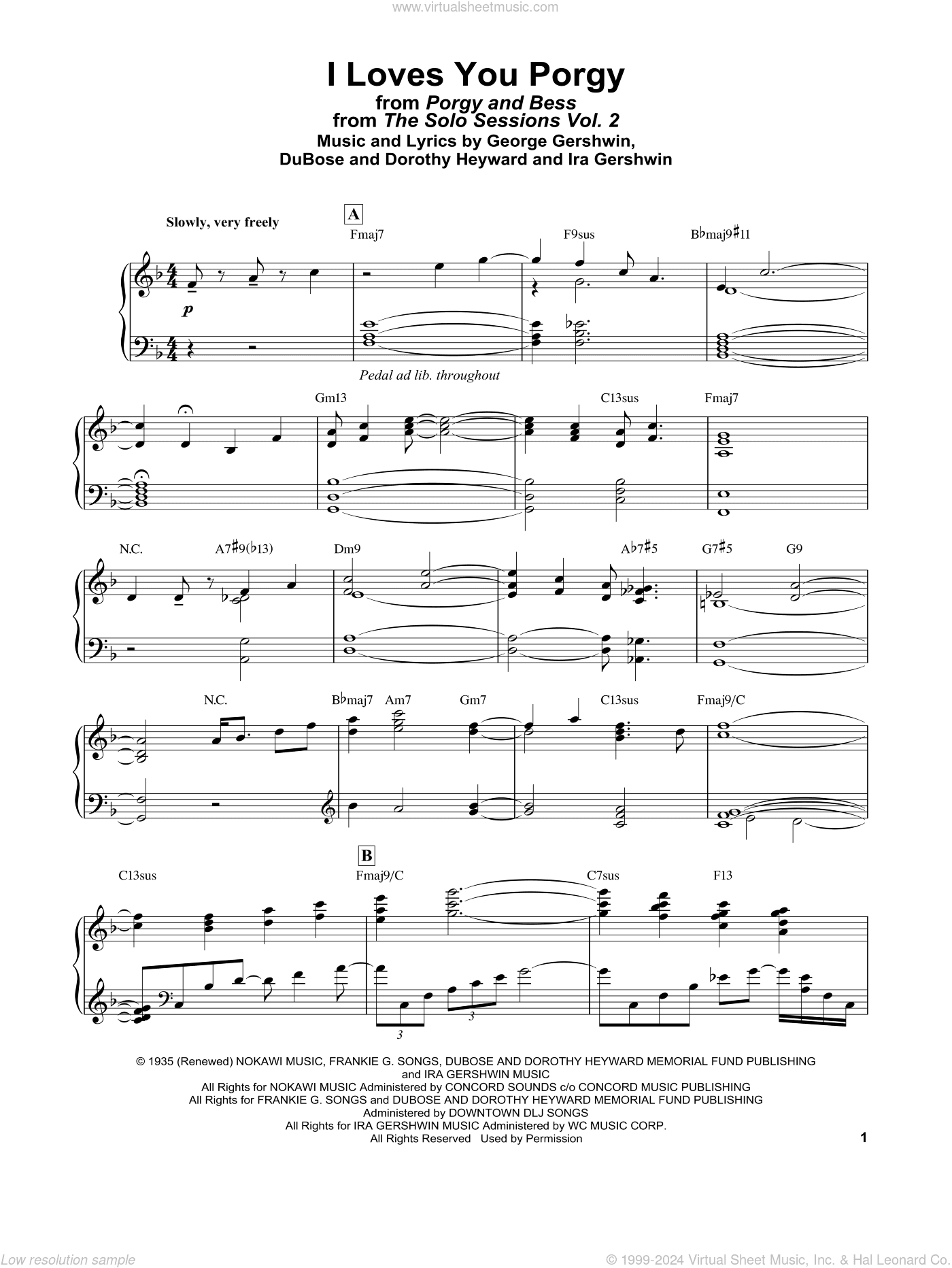 I Loves You, Porgy (from Porgy and Bess)