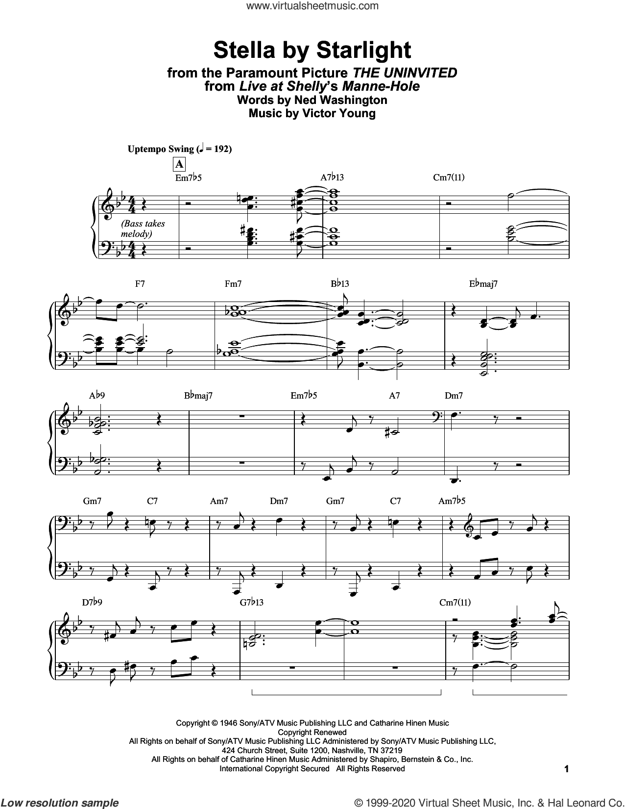 Stella By Starlight (from The Uninvited)