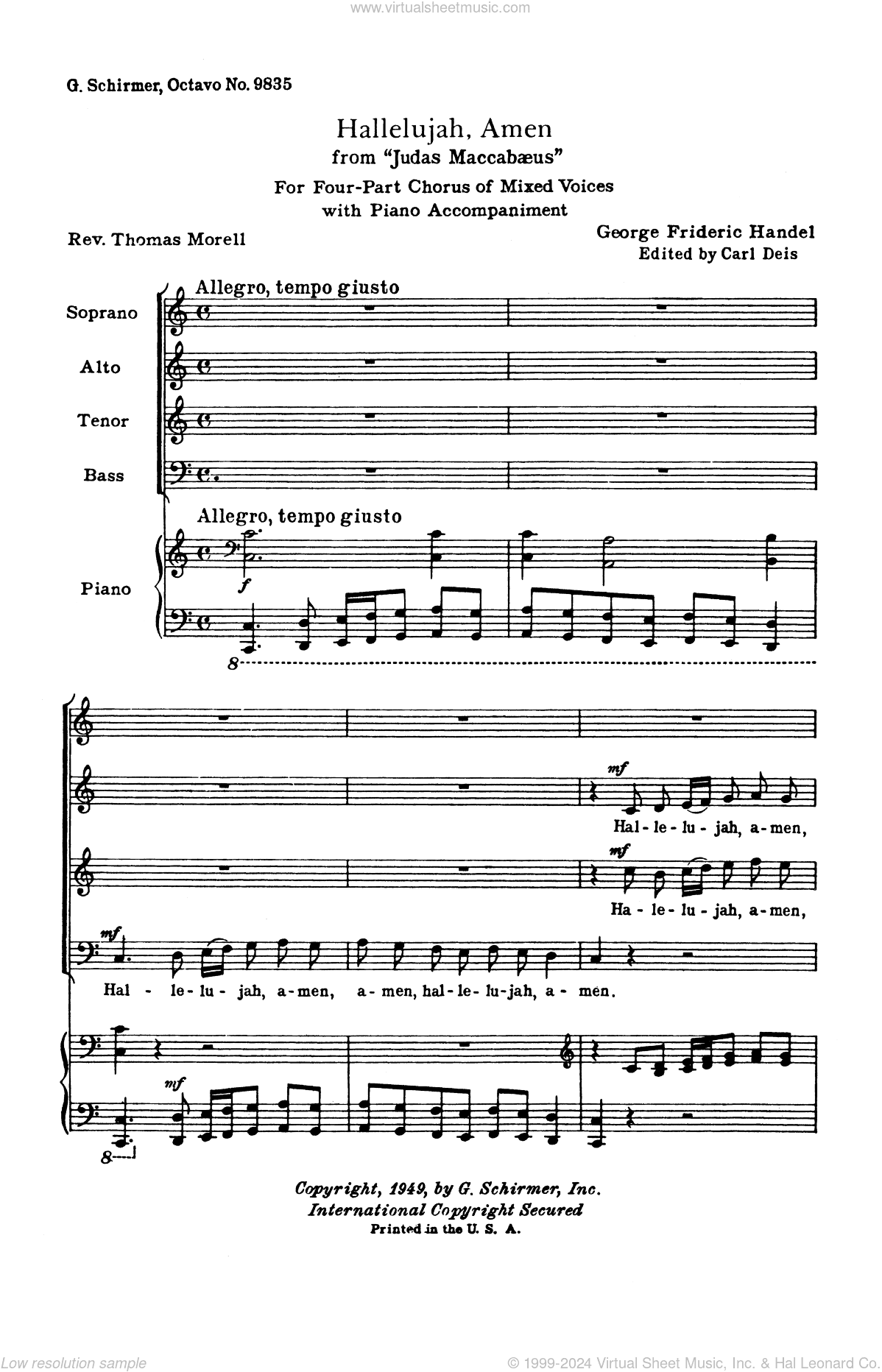 Hallelujah, Amen (from Judas Maccabaeus)