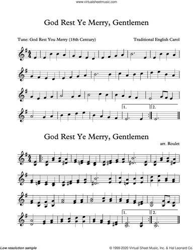 God Rest Ye Merry Gentlemen (arr. Patrick Roulet)