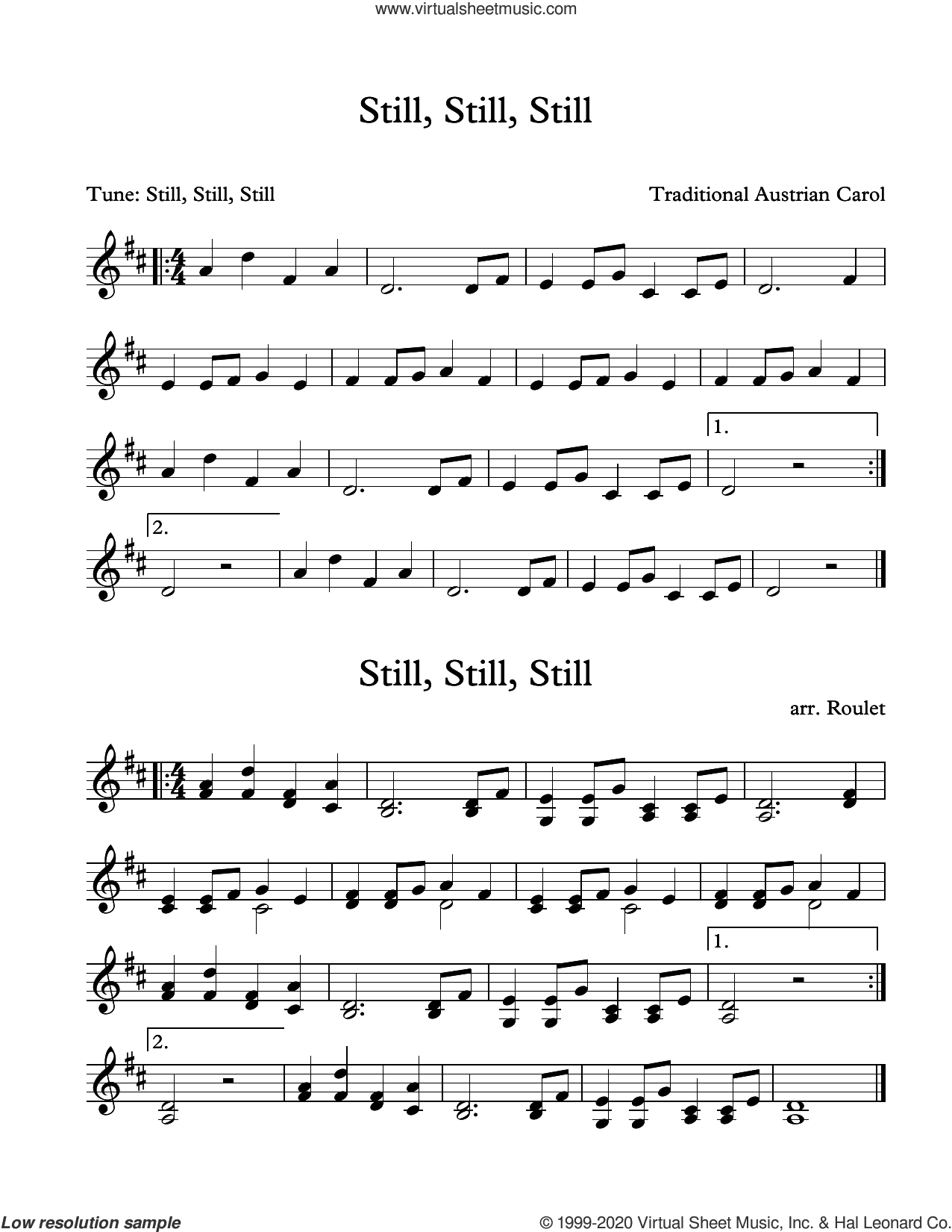 Still, Still, Still (arr. Patrick Roulet)