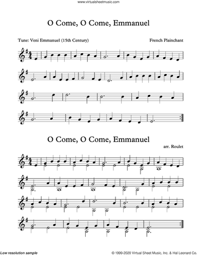 O Come, O Come, Emmanuel (arr. Patrick Roulet)