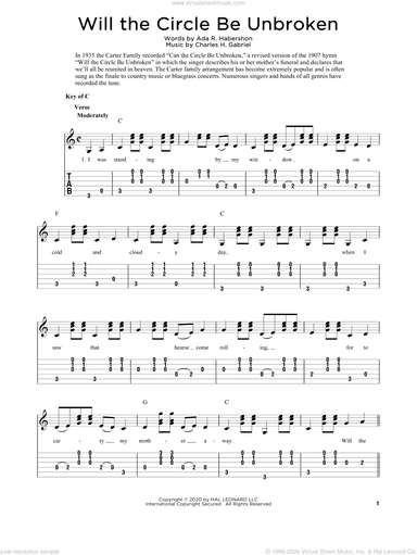 Will The Circle Be Unbroken (arr. Fred Sokolow)