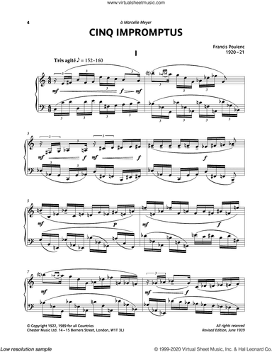 Five Impromptus -  I. Tres Agite