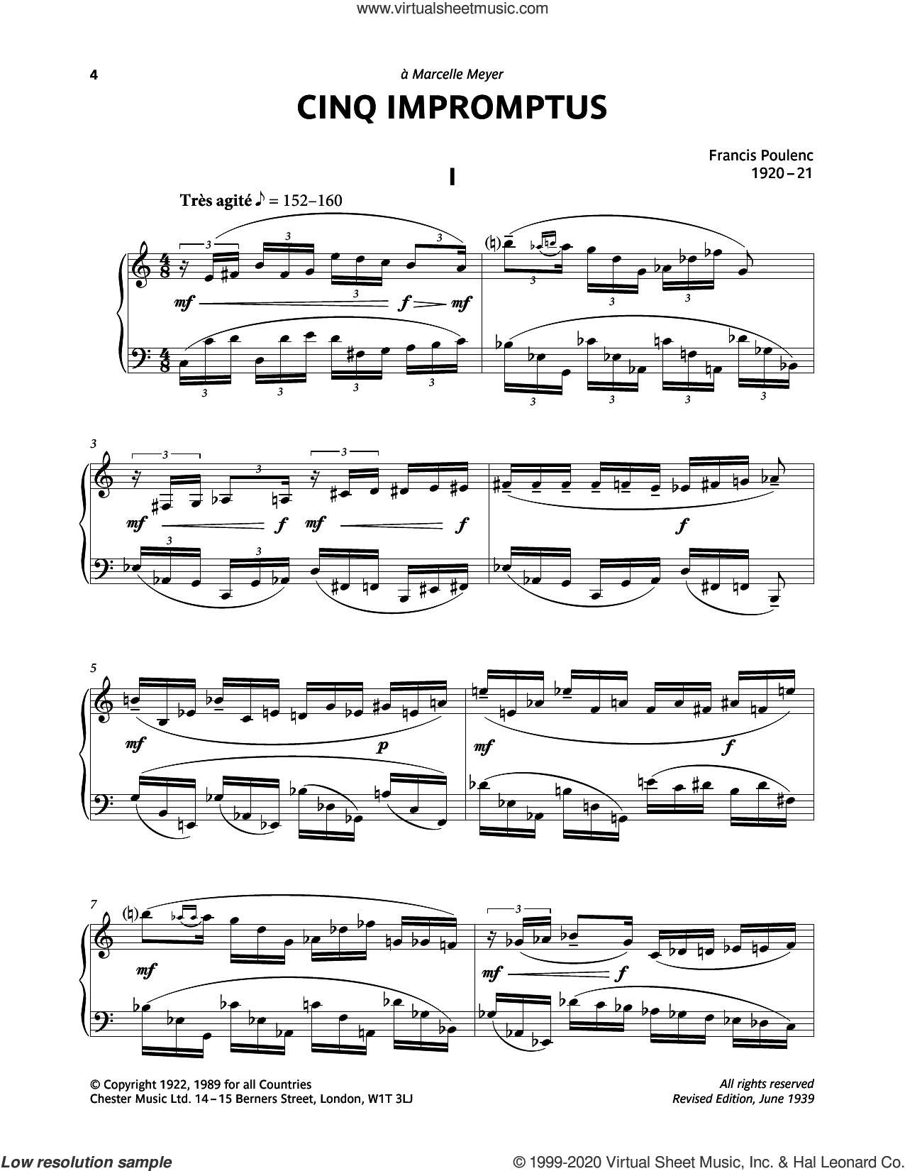 Five Impromptus -  I. Tres Agite