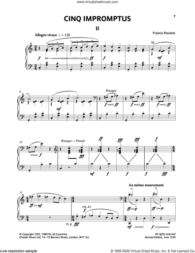 Five Impromptus - II. Allegro Vivace