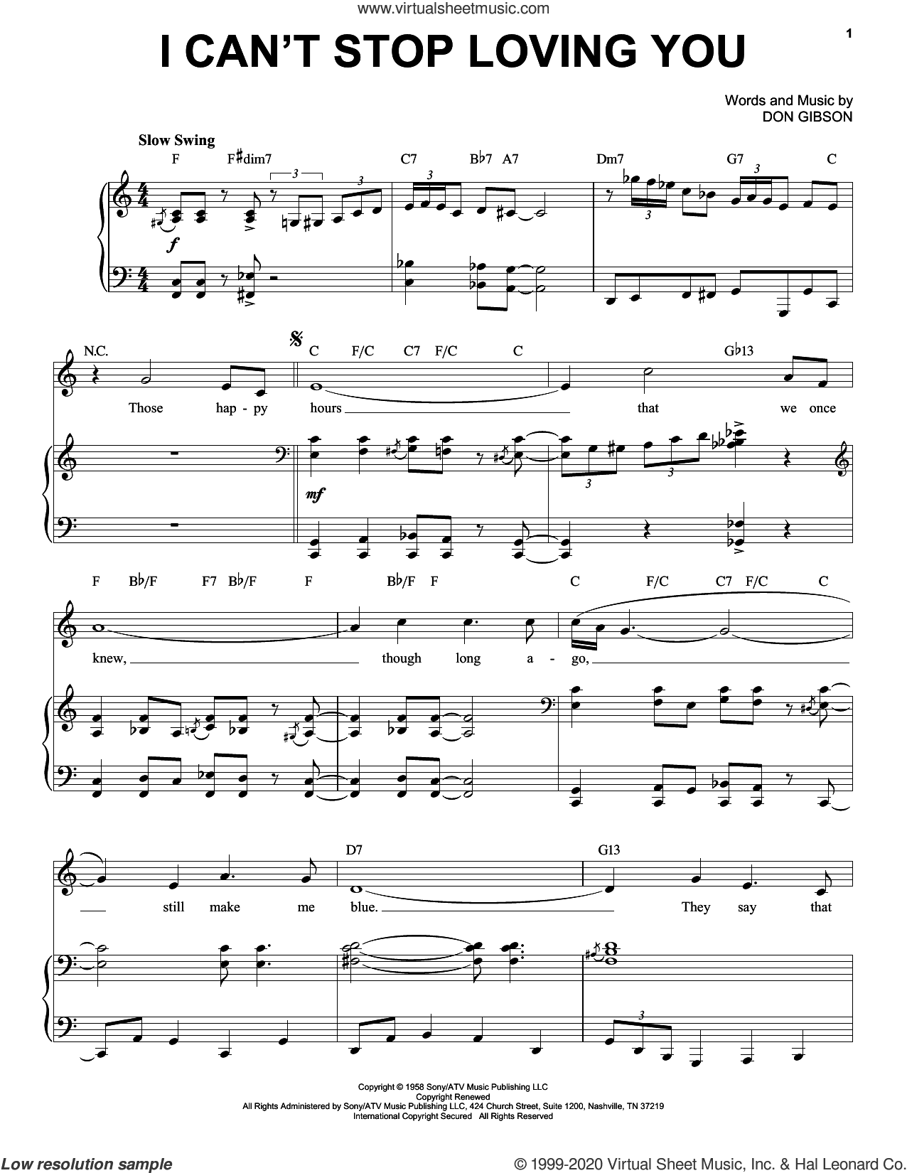 I Can't Stop Loving You [Jazz version] (arr. Brent Edstrom)