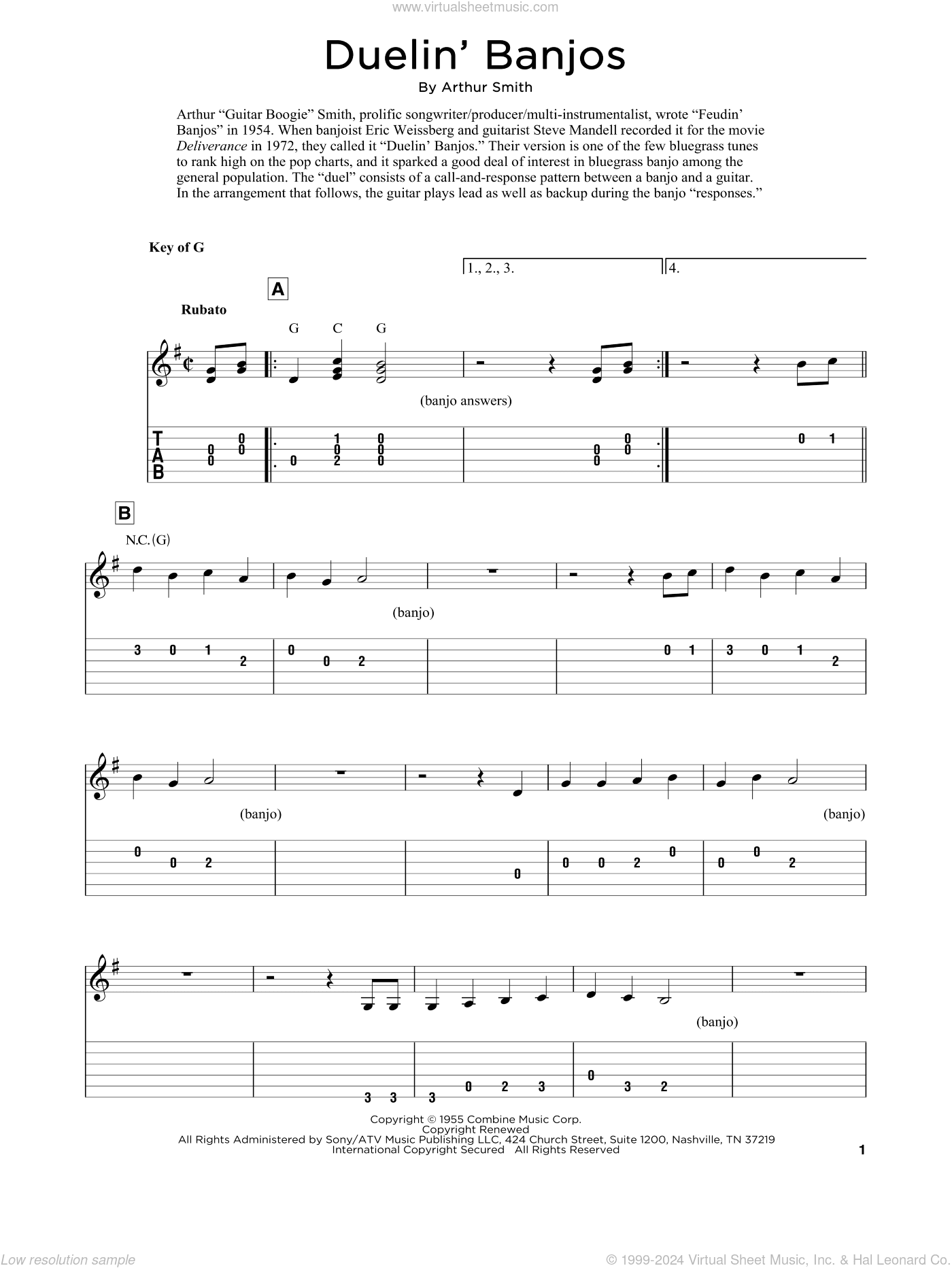 Duelin' Banjos (arr. Fred Sokolow)
