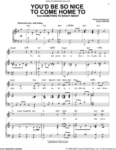 You'd Be So Nice To Come Home To [Jazz version] (from Something To Shout About) (arr. Brent Edstrom)