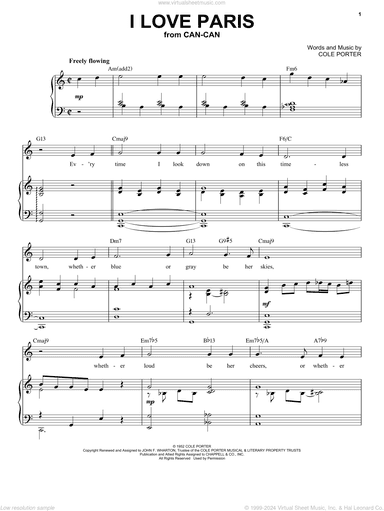 I Love Paris [Jazz version] (from Can-Can) (arr. Brent Edstrom)