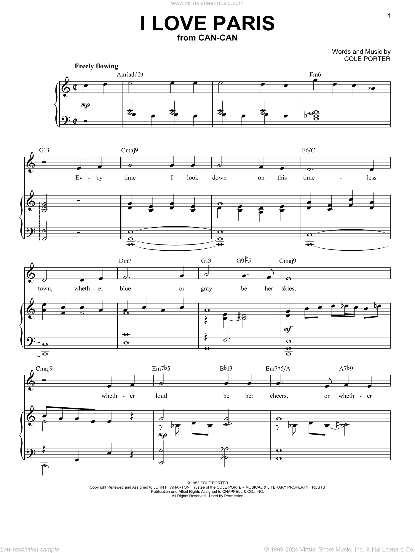 I Love Paris [Jazz version] (from Can-Can) (arr. Brent Edstrom)