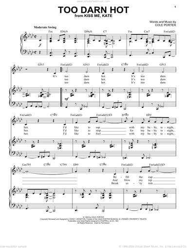 Too Darn Hot [Jazz version] (from Kiss Me, Kate) (arr. Brent Edstrom)