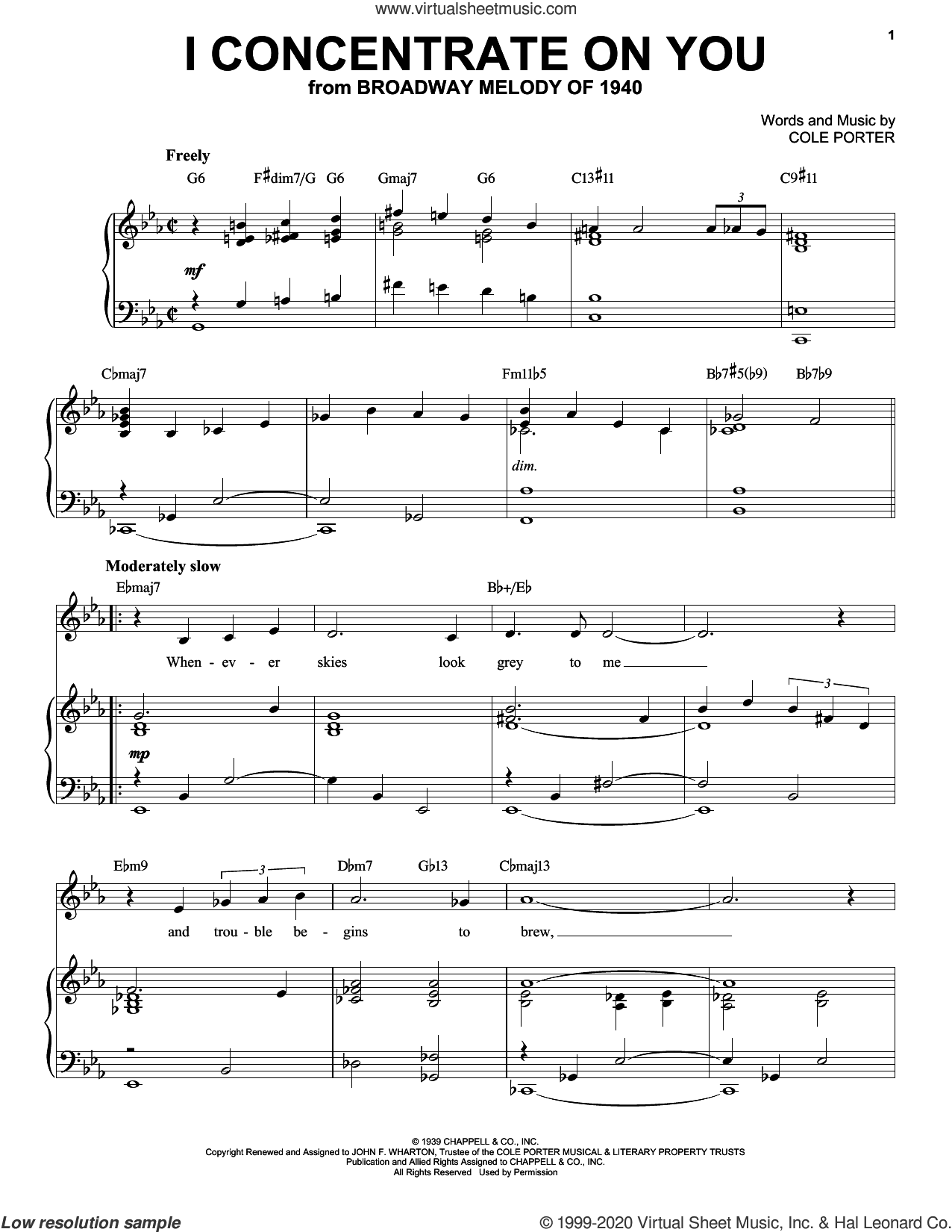 I Concentrate On You [Jazz version] (from Broadway Melody Of 1940) (arr. Brent Edstrom)