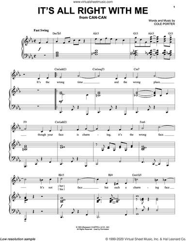 It's All Right With Me [Jazz version] (from Can-Can) (arr. Brent Edstrom)