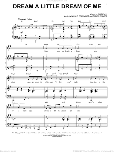 Dream A Little Dream Of Me [Jazz version] (arr. Brent Edstrom)