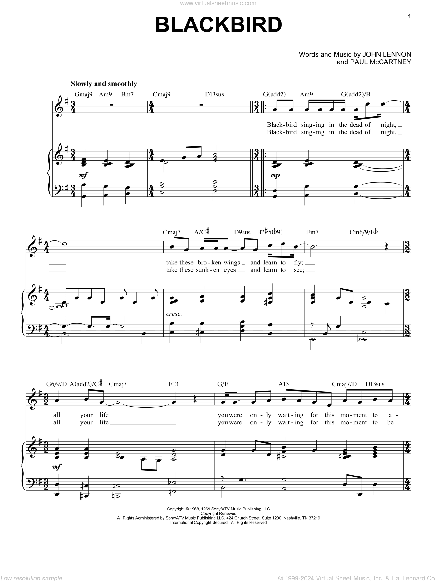 Blackbird [Jazz version] (arr. Brent Edstrom)
