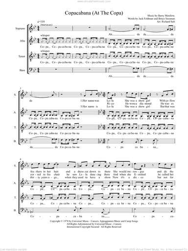 Copacabana (at The Copa) (arr. Richard Salt)
