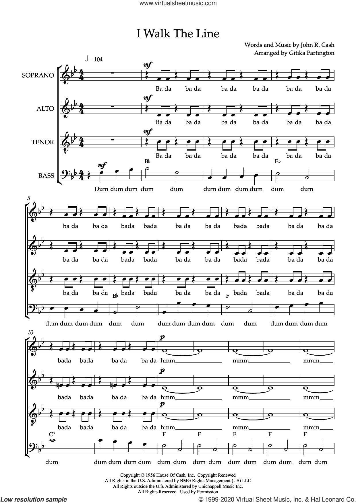 I Walk The Line (arr. Gitika Partington)