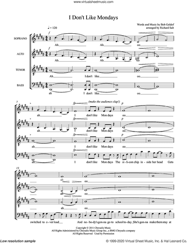 I Don't Like Mondays (arr. Richard Salt)