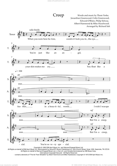 Creep (arr. Richard Salt)