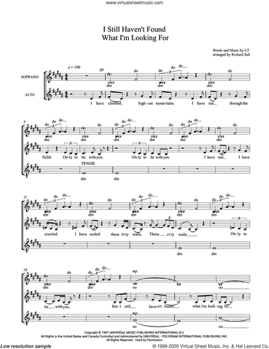 I Still Haven't Found What I'm Looking For (arr. Richard Salt)