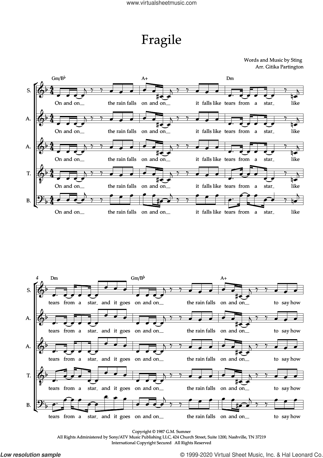 Fragile (arr. Gitika Partington)