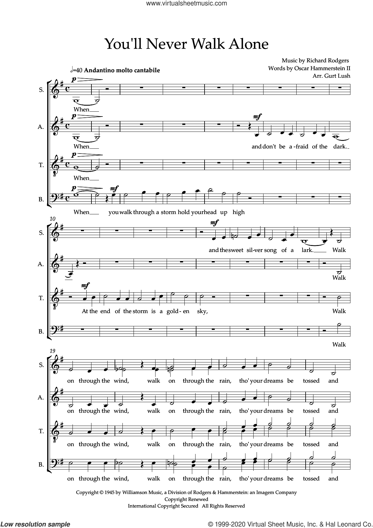 You'll Never Walk Alone (arr. Sam Burns)