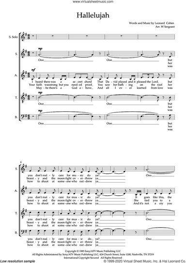 Hallelujah (arr. Wendy Sergeant)