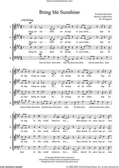 Bring Me Sunshine (arr. Wendy Sergeant)