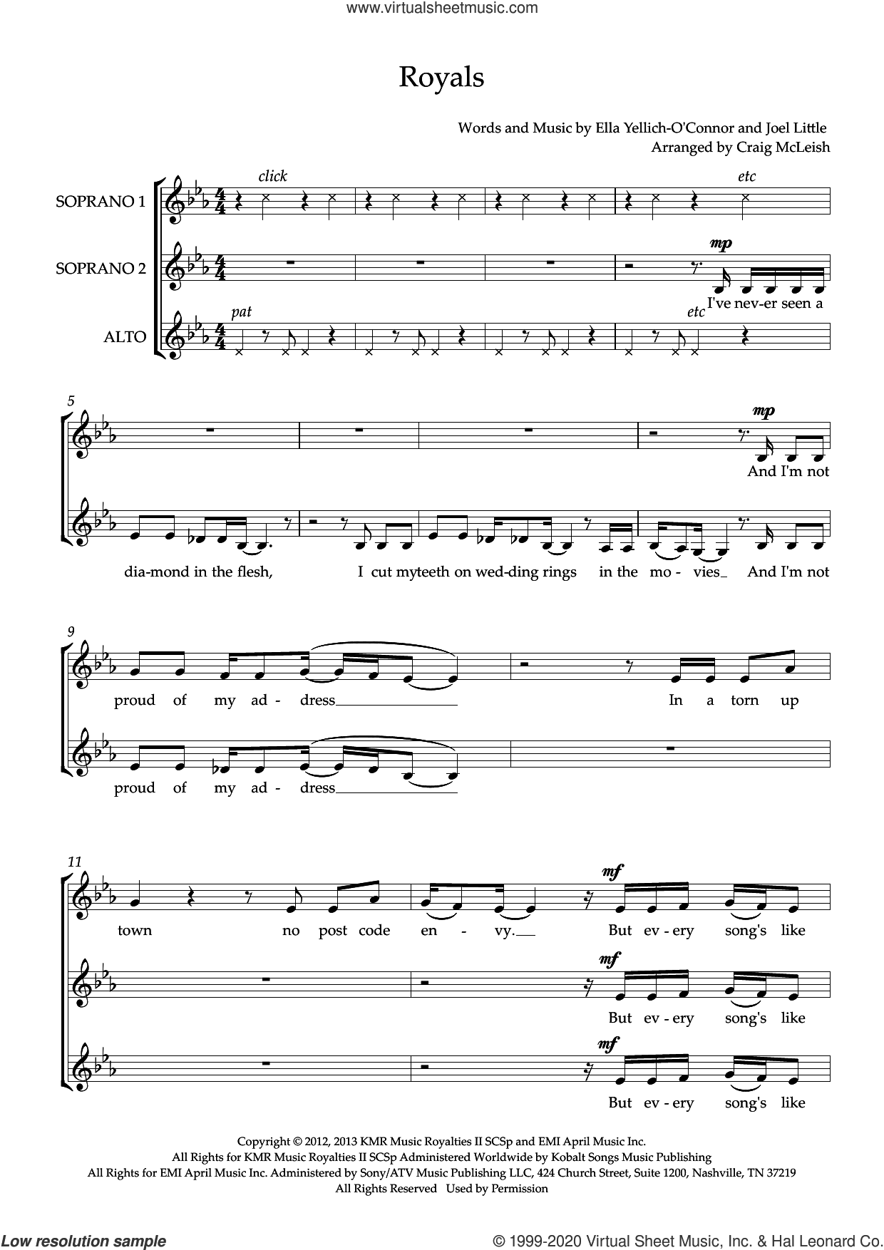 Royals (arr. Craig McLeish)