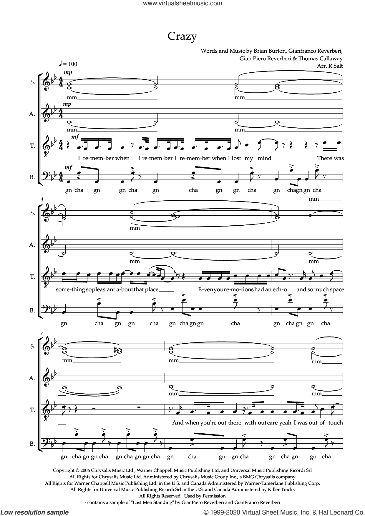 Crazy (arr. Richard Salt)