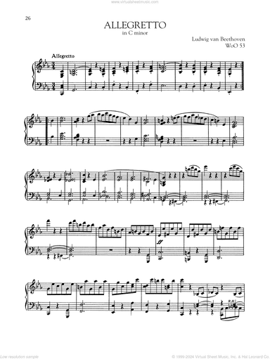 Allegretto, WoO 53