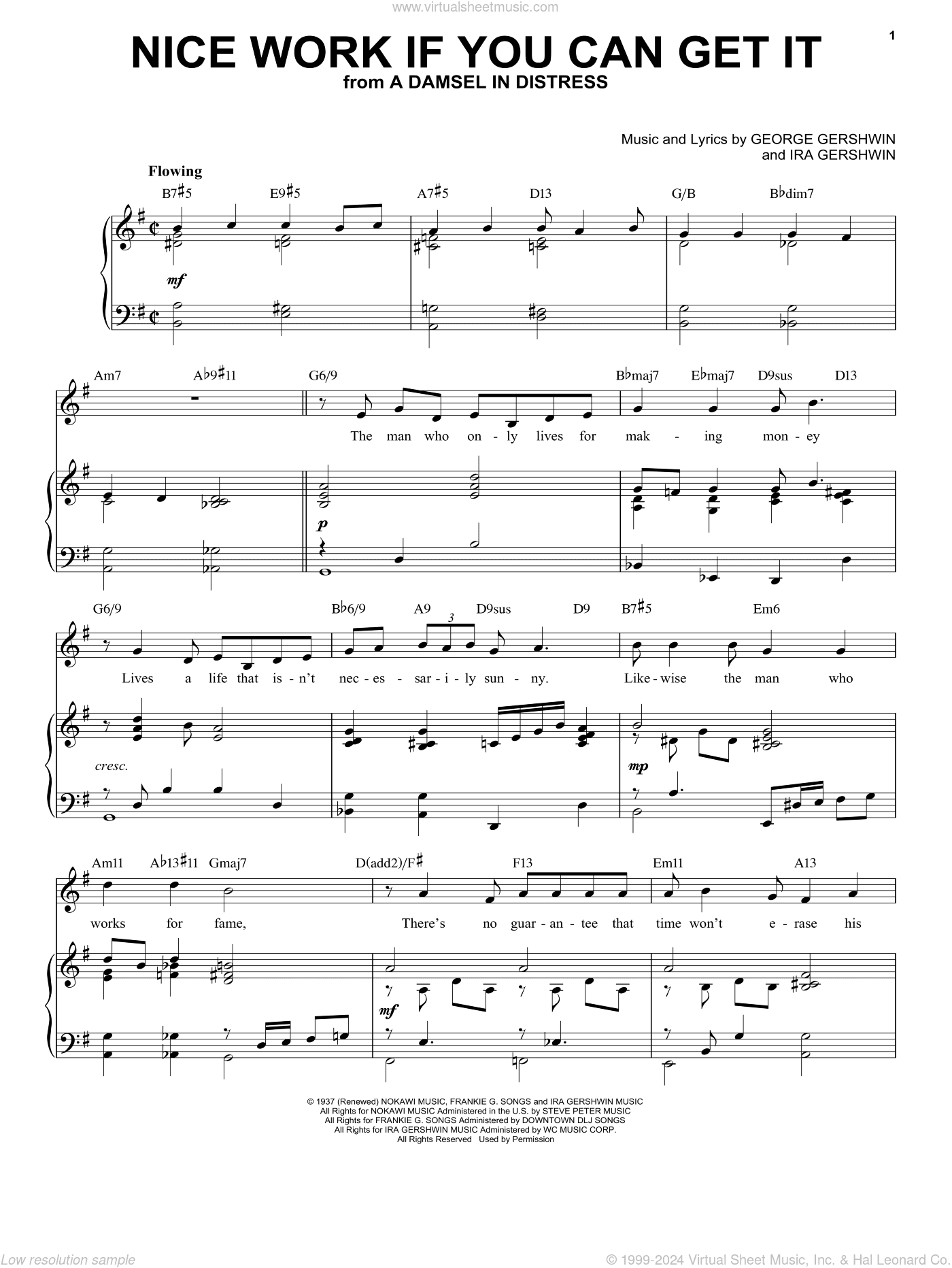 Nice Work If You Can Get It [Jazz version] (arr. Brent Edstrom)