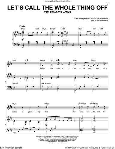 Let's Call The Whole Thing Off [Jazz version] (arr. Brent Edstrom)
