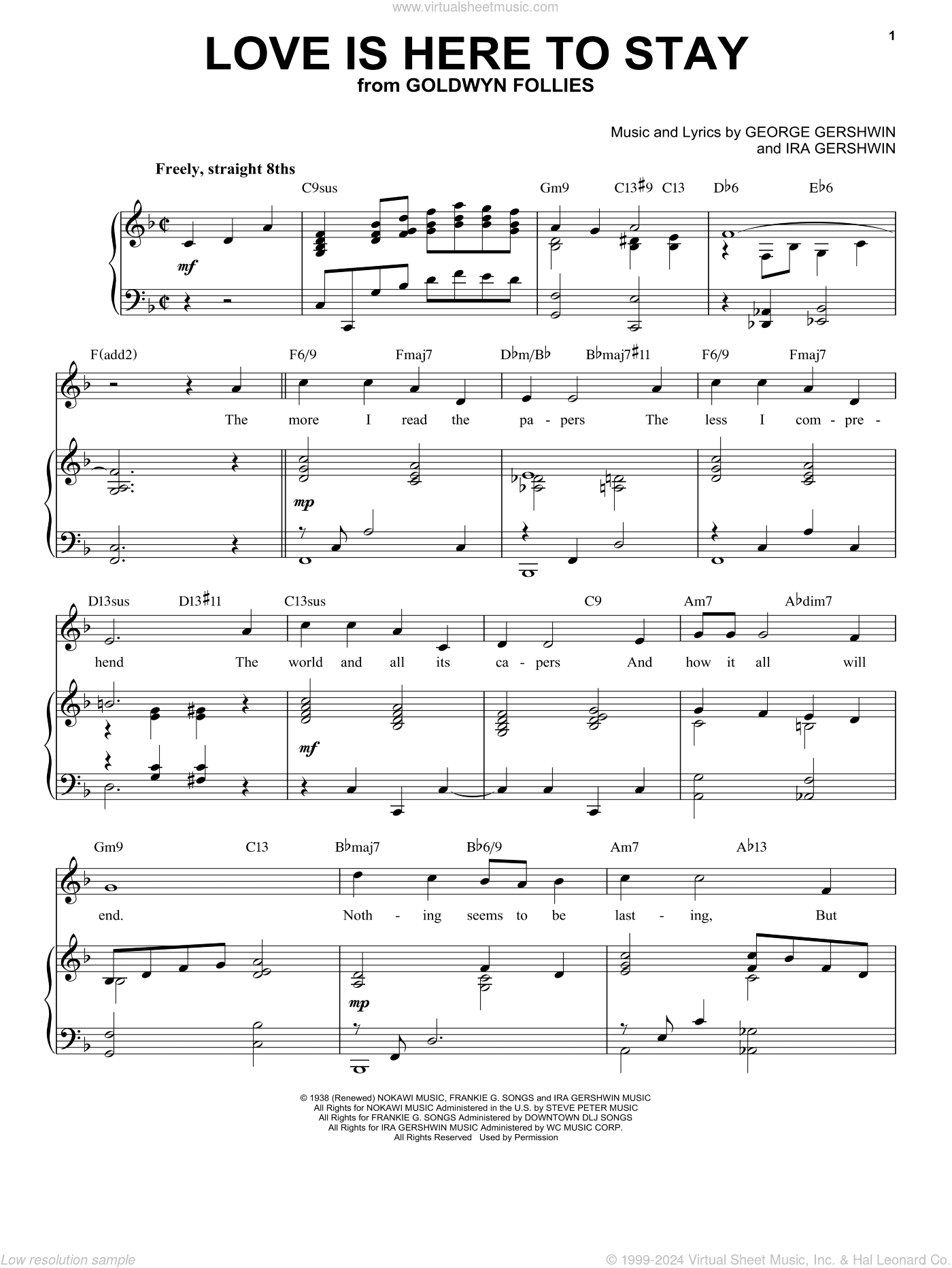Love Is Here To Stay [Jazz version] (arr. Brent Edstrom)