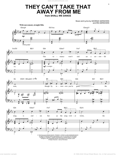 They Can't Take That Away From Me [Jazz version] (arr. Brent Edstrom)