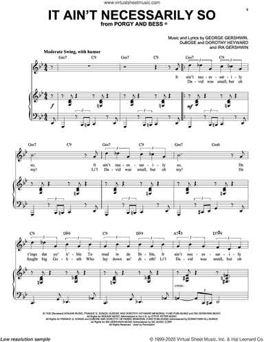 It Ain't Necessarily So [Jazz version] (arr. Brent Edstrom)