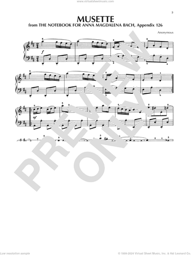 Musette In D Major, BWV Appendix 126