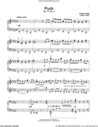 Puck, Op. 71, No. 3