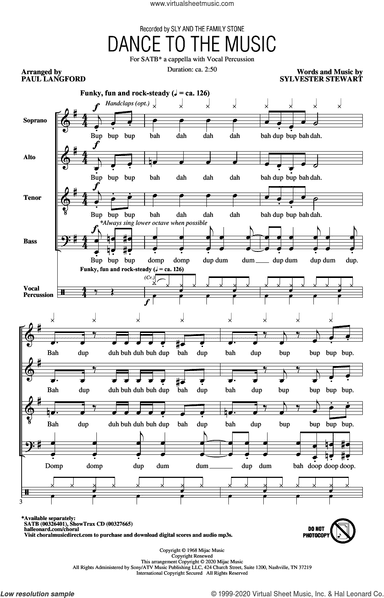 Dance To The Music (arr. Paul Langford)