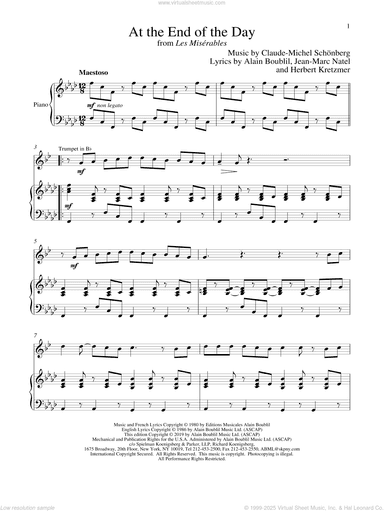 At The End Of The Day (from Les Miserables)