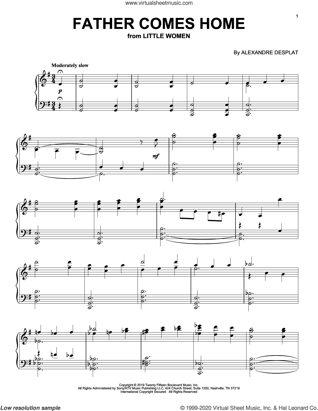 Father Comes Home (from the Motion Picture Little Women)