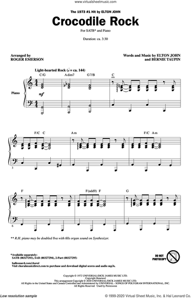 Crocodile Rock (arr. Roger Emerson)