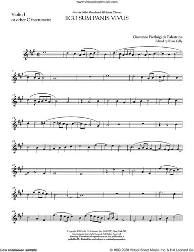 Ego sum panis vivus (ed. Ryan Kelly) (complete set of parts)