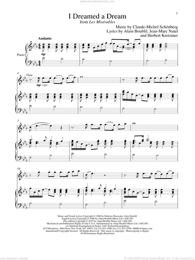 I Dreamed A Dream (from Les Miserables)